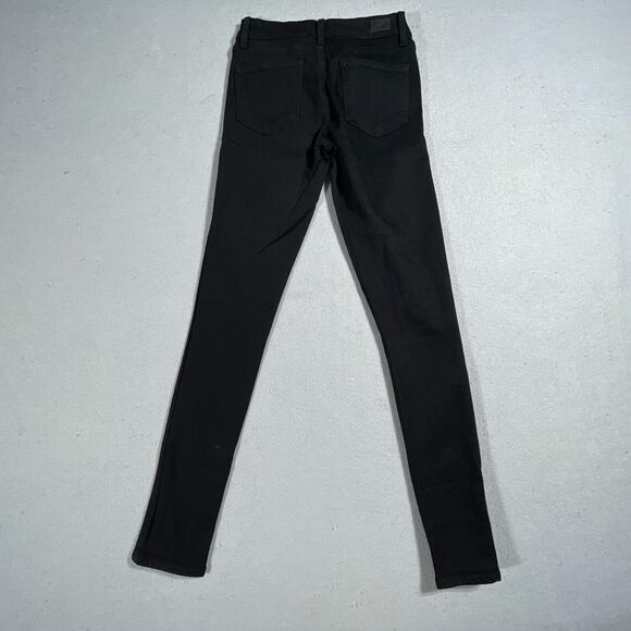 Paige Jeans Womens Verdugo‎ Ankle Skinny size 27 x 30 Black Denim Stretch - Picture 11 of 12